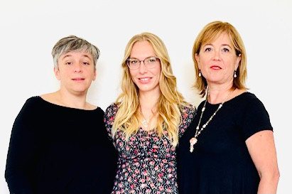 Alessandra, Elisa e Marcella, fondatrici di Agenda Medica Italia